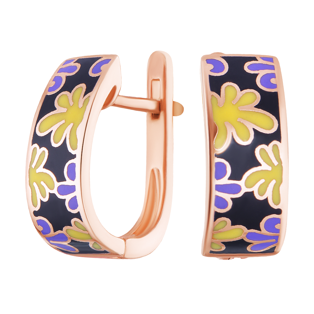 

Серьги из серебра с эмалью ЮВЕЛИР КАРАТ E309859ENA/SR