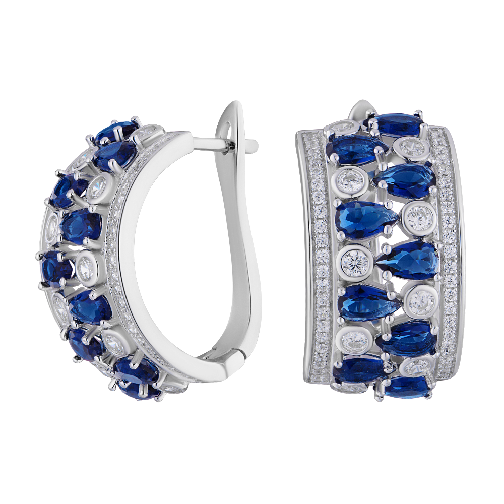 

Серьги из серебра с фианитом ЮВЕЛИР КАРАТ YE22293SRP
