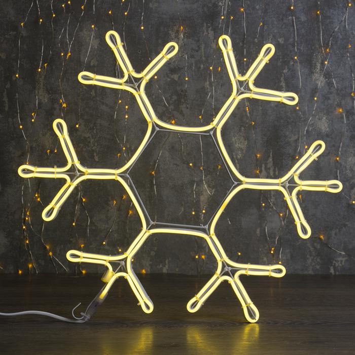 

Luazon Lighting "Снежинка" 50х50 см, 480 LED, 220V, теплый-белый