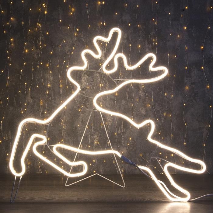 

Световая фигура Luazon lighting Олень летящий 3613119 белый холодный, Олень летящий