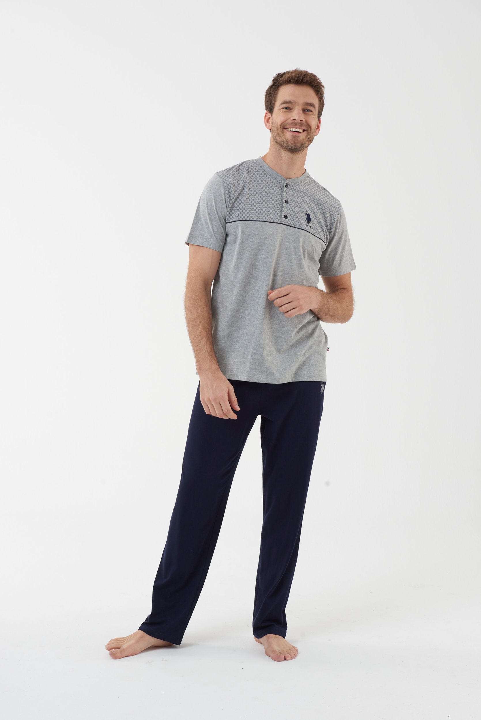 

Домашний комплект мужской U.S. POLO Assn. 18442 серый M, 18442