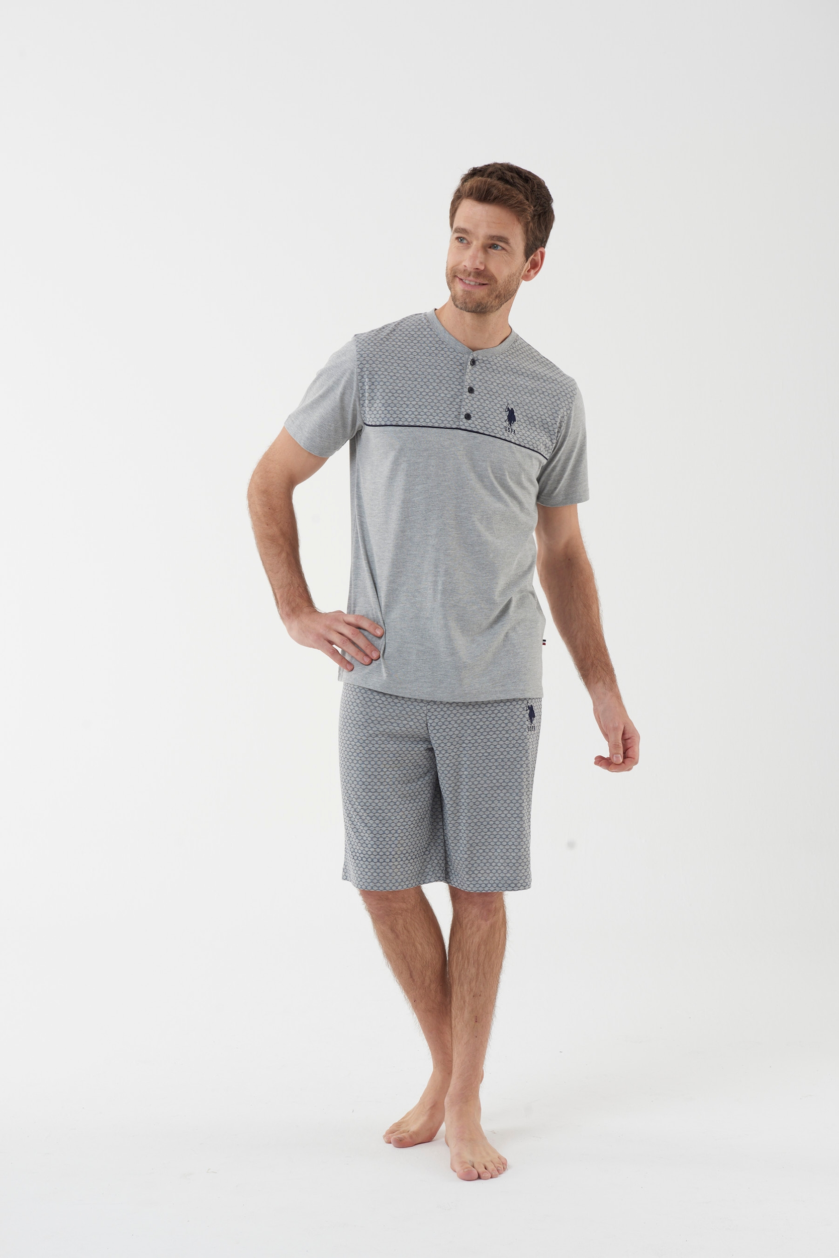 

Домашний комплект мужской U.S. POLO Assn. 18442 серый S, 18442