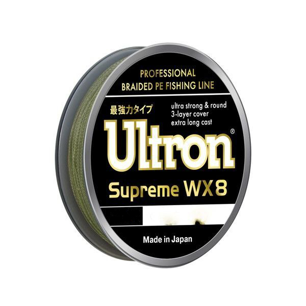 

Плетеный шнур для рыбалки ULTRON WX 8 Supreme (ULTRON / 0.3 / 30 / 137 / 3.5), Зеленый, Supreme WX8