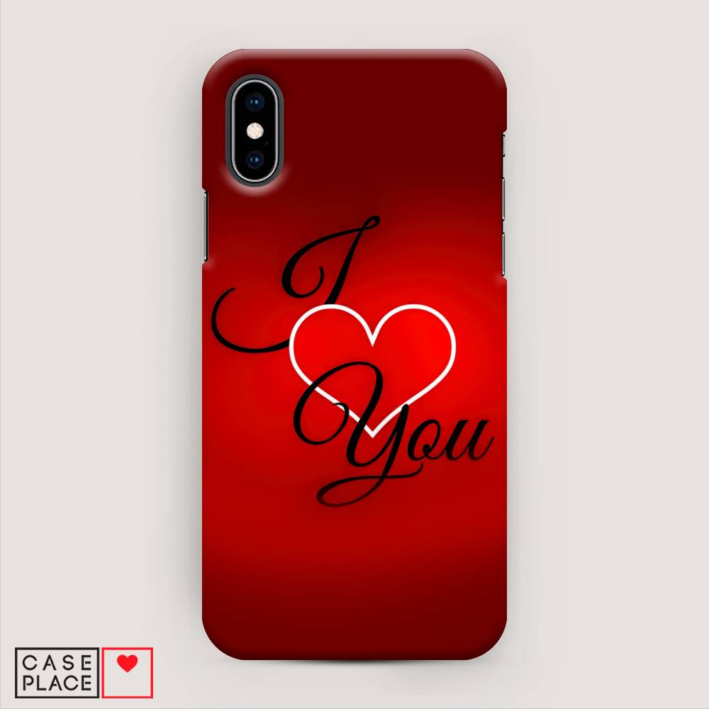 

Пластиковый чехол "I love you 3" на Apple iPhone XS (10S), 11820-5