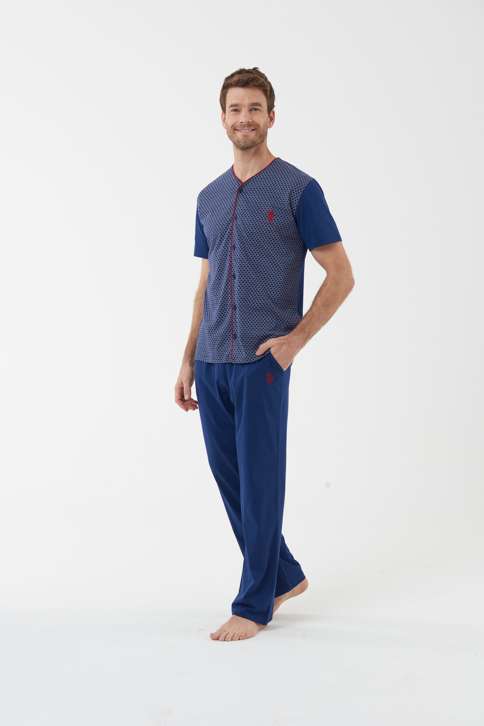 

Домашний комплект мужской U.S. POLO Assn. 18441 синий XXL, 18441