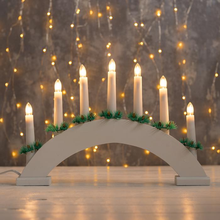 

Новогодний светильник Luazon lighting Горка рождественская белая 2 3613130 белый теплый, Горка рождественская белая 2