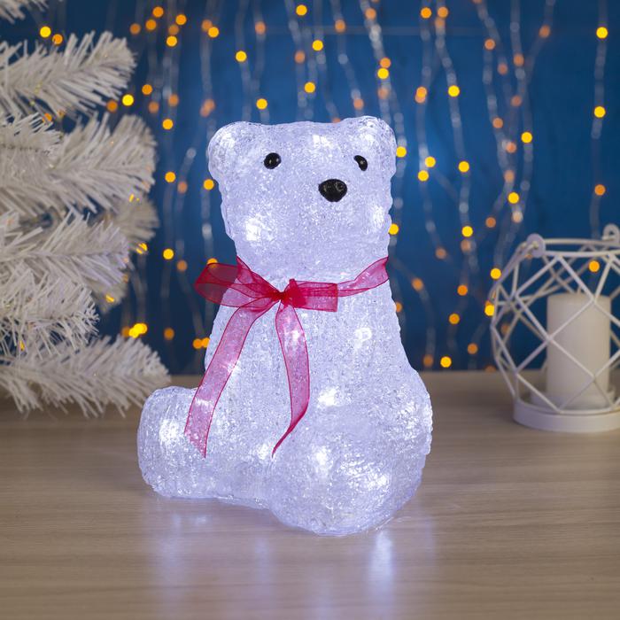

Световая фигура Luazon lighting Медвежонок 4357276 белый холодный, Медвежонок