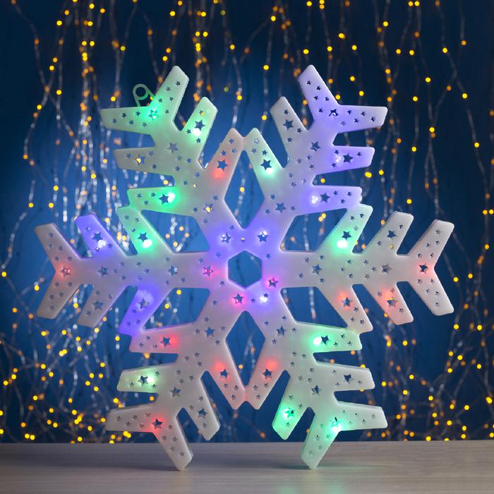 

Световая фигура Luazon lighting Снежинка 1077221 разноцветный/RGB, Снежинка