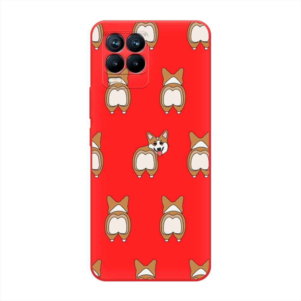 

Чехол Awog на Realme 8/8 Pro "Милый корги фон", Разноцветный, 255553-1