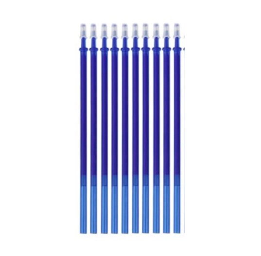 Стержни для стираемых ручек WellyWell 0.5 мм синие длина 13 см 10 шт стираемые чернила