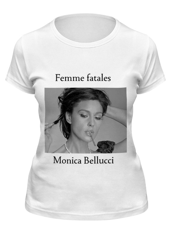 

Футболка женская Printio Monica bellucci белая S, Белый, Monica bellucci