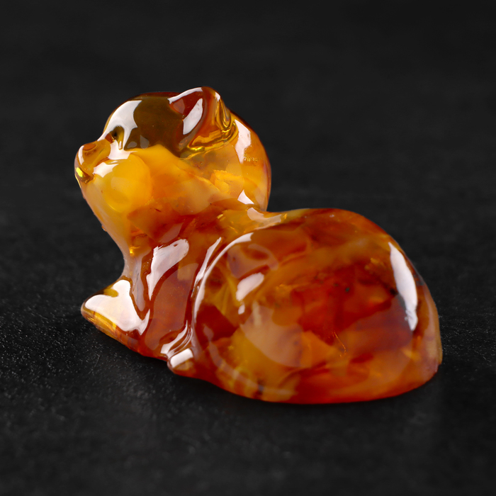 

Сувенир Кот лежит, янтарь, 10656058, Оранжевый
