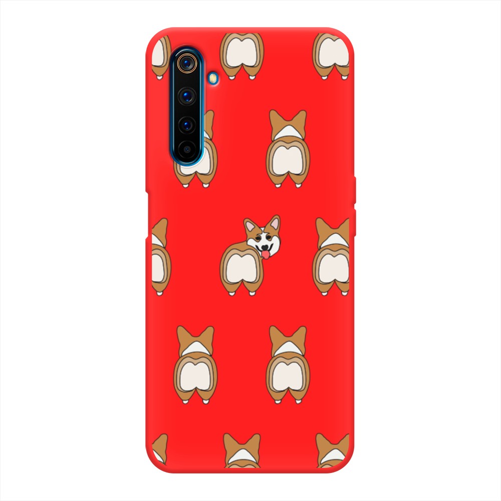 

Чехол Awog на Realme 6 Pro "Милый корги фон", Разноцветный, 252853-1