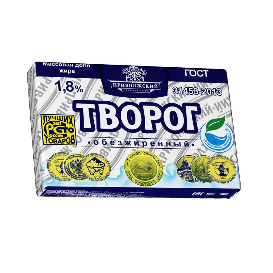 

Творог Приволжское 1,8% 180 г