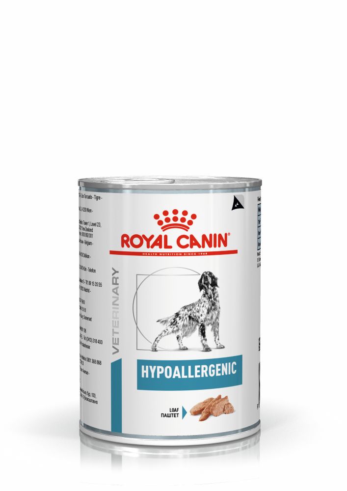 фото Консервы для собак royal canin dermatology hypoallergenic, мясо, 400г