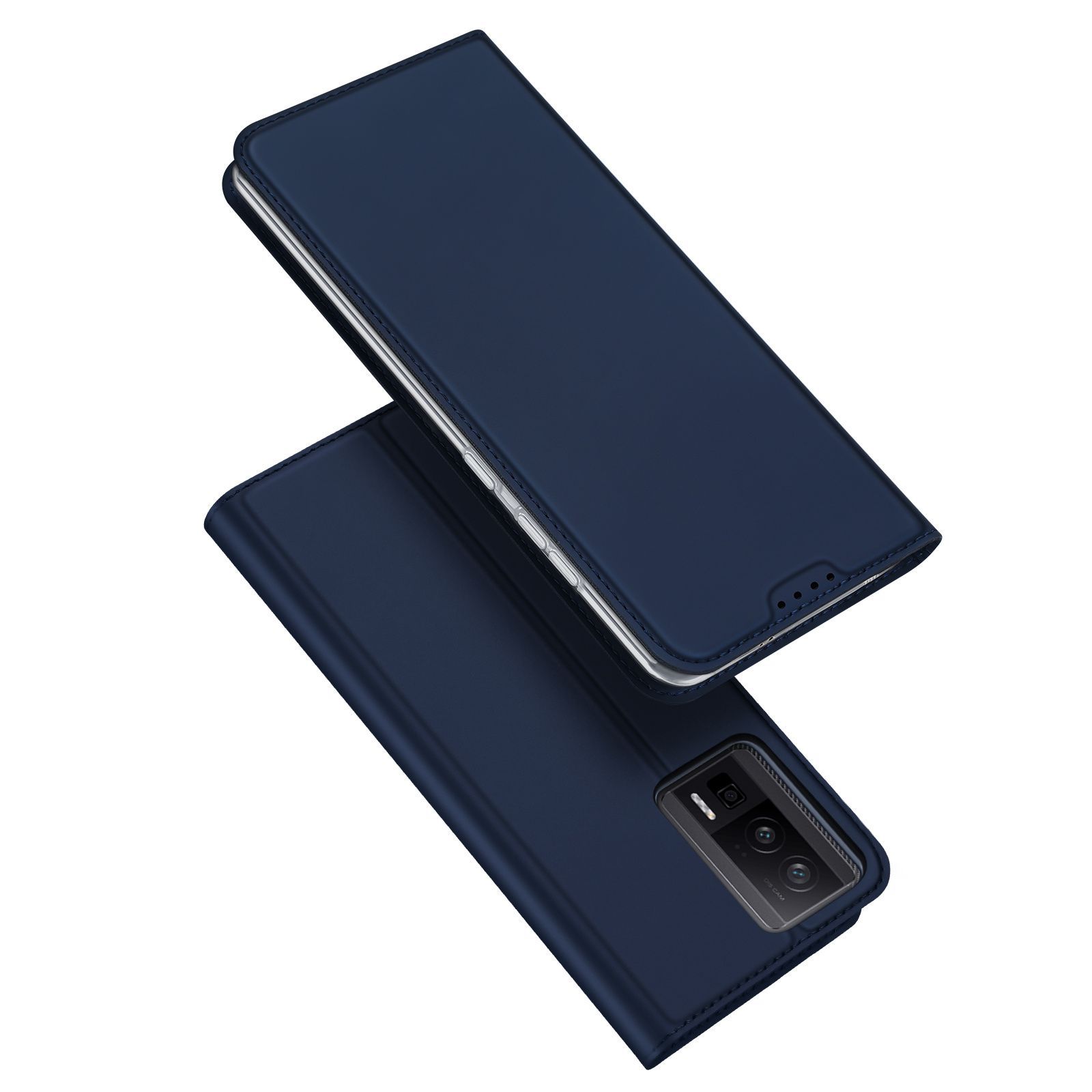 Чехол книжка Dux Ducis для Xiaomi Poco F5 Pro / Redmi K60 / K60 Pro, Skin Series синий