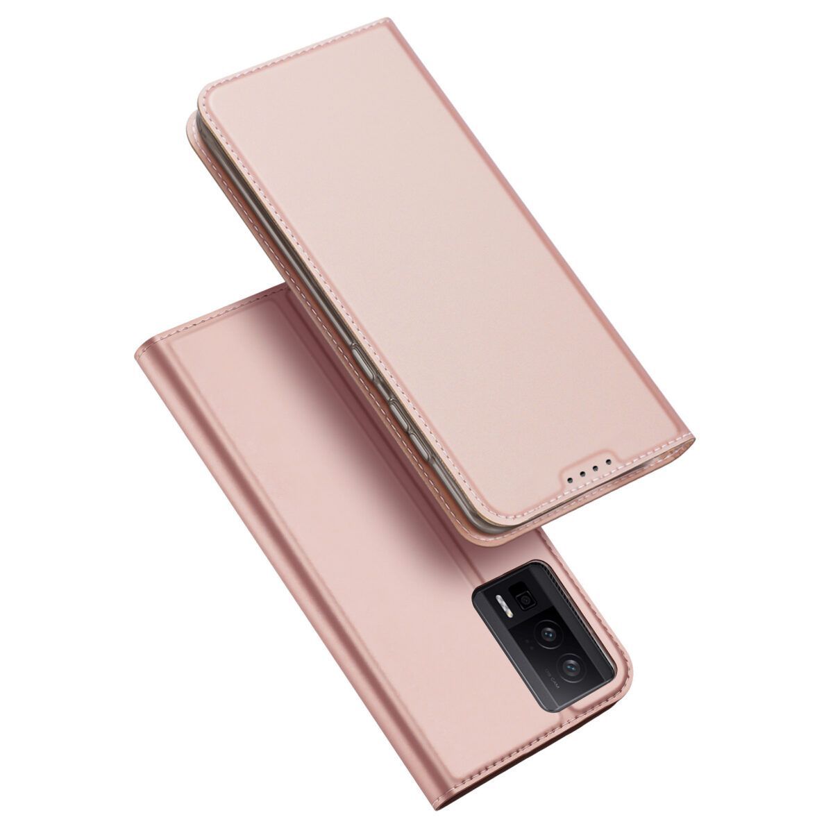 Чехол книжка Dux Ducis для Xiaomi Poco F5 Pro / Redmi K60 / K60 Pro, розовое золото