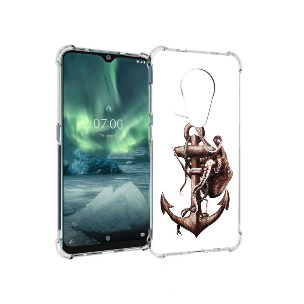 

Чехол MyPads Tocco для Nokia 7.2 ржавый якорь (PT139171.105.579), Прозрачный, Tocco