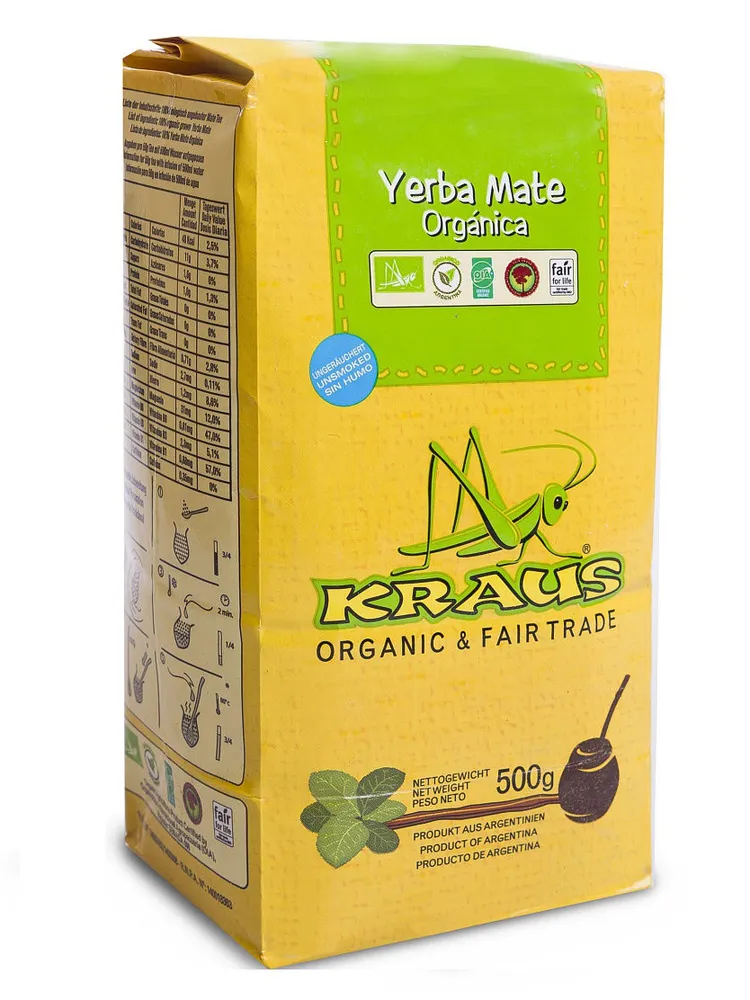

Чай Мате Kraus Organica (Аргентинский ) 500г