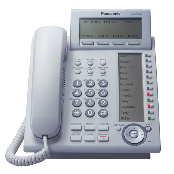 фото Ip-телефон panasonic kx-nt366 white