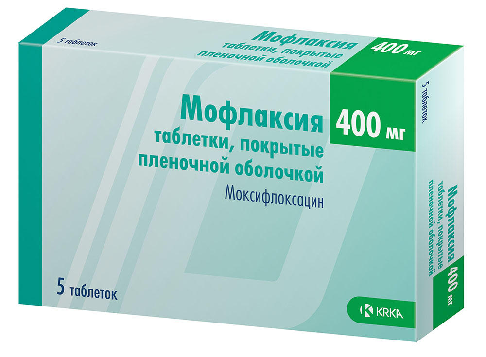 Мофлаксия таблетки 400 мг 5 шт. 100068549736