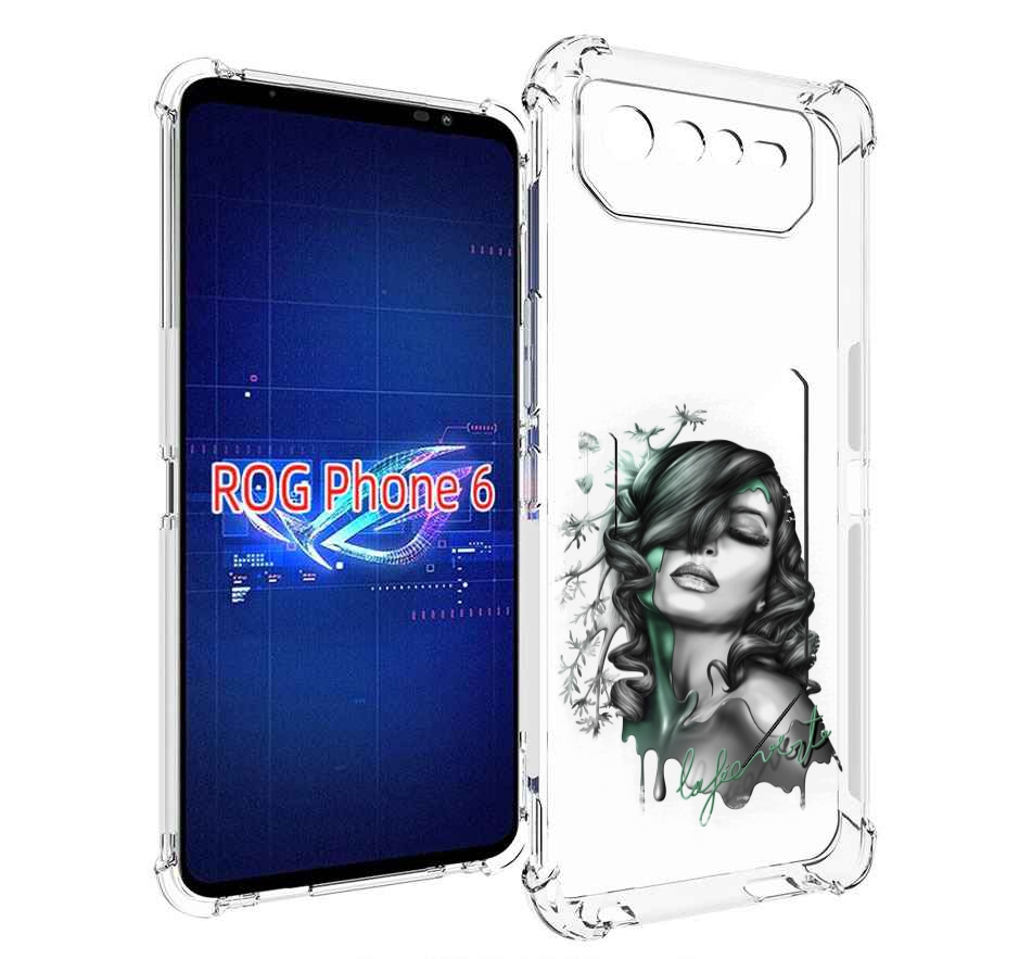 

Чехол MyPads Девушка 2 для Asus ROG Phone 6, Прозрачный, Tocco