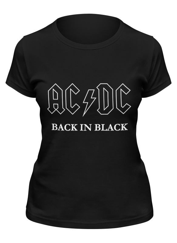 

Футболка женская Printio Ac/dc черная 2XL, Ac/dc