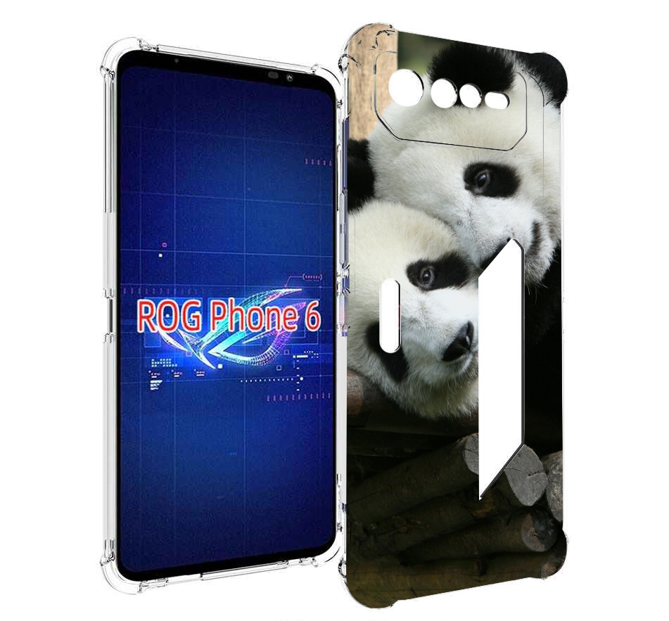 

Чехол MyPads Две-панды для Asus ROG Phone 6, Прозрачный, Tocco