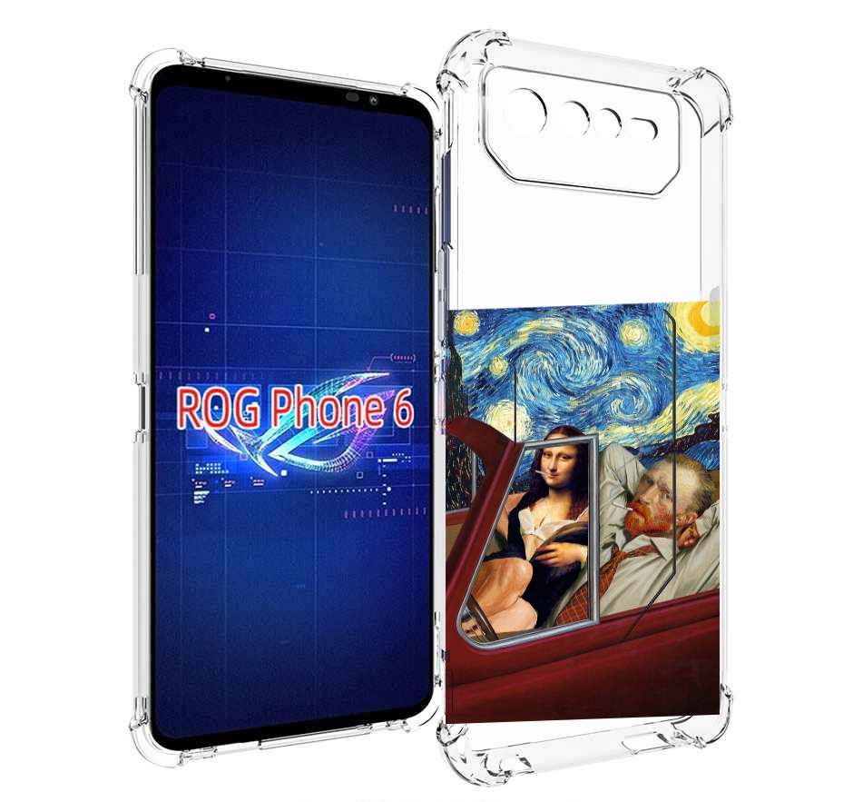 

Чехол MyPads Да-Винчи-в-одном для Asus ROG Phone 6, Прозрачный, Tocco