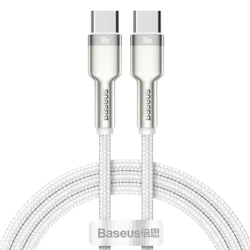 

Кабель USB Type-C-USB Type-C Baseus Catjk-D02 2 м белый, CATJK-D02
