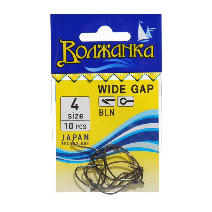 Крючки Волжанка Wide Gap 4 10 шт 439₽