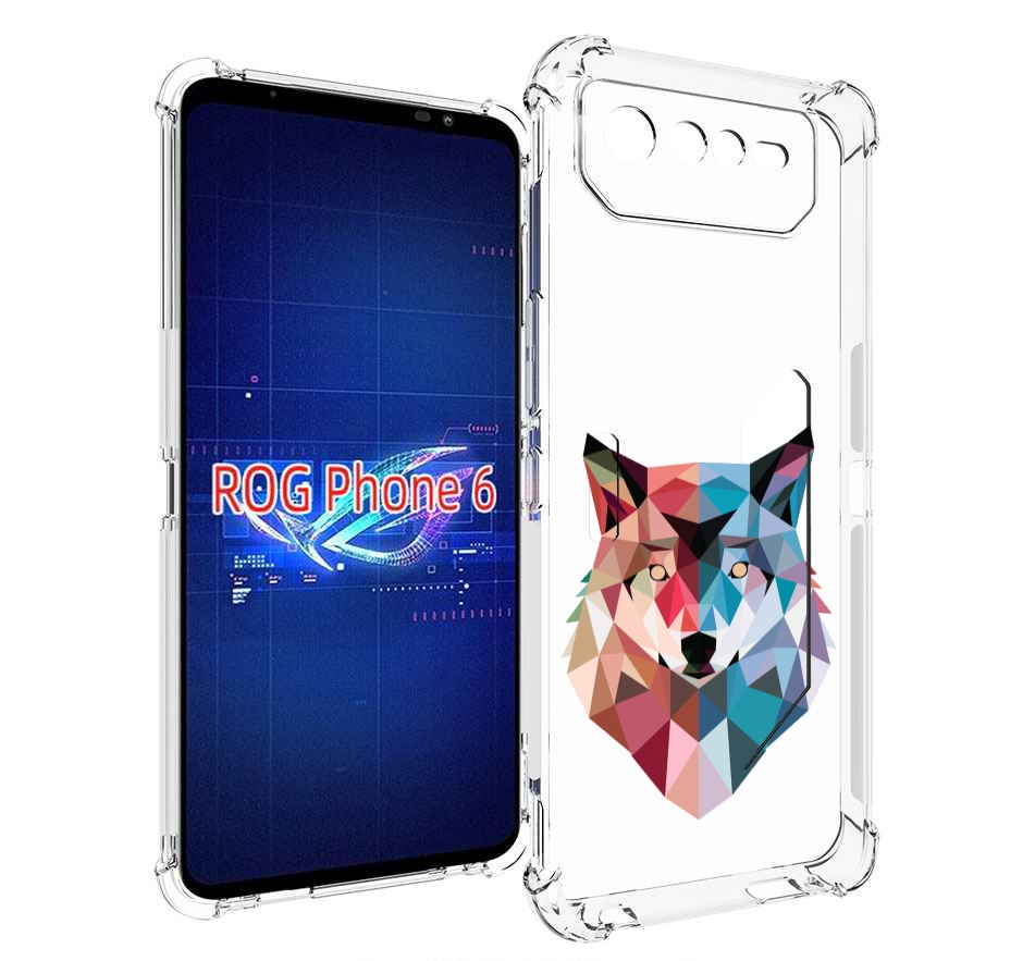 

Чехол MyPads Геометрический-волк для Asus ROG Phone 6, Прозрачный, Tocco