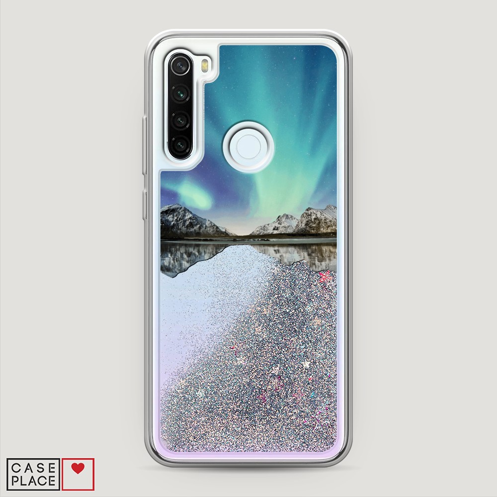 

Чехол Awog на Xiaomi Redmi Note 8T "Горное озеро и сияние", Разноцветный, 37491-1