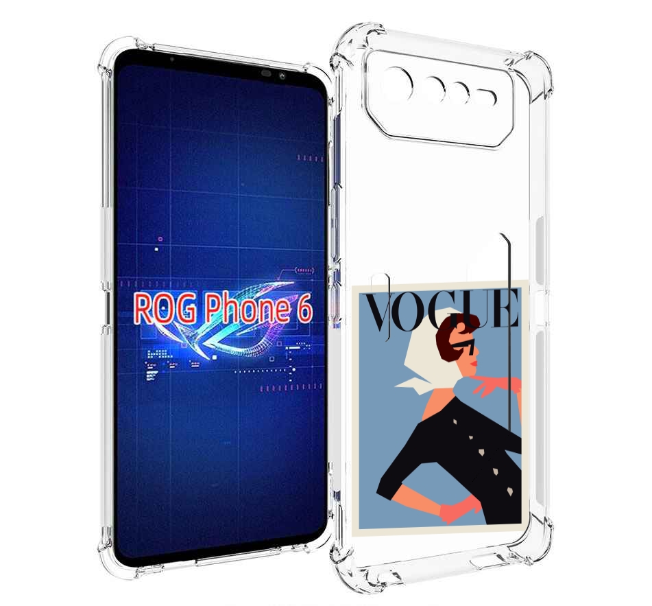 

Чехол MyPads Вогуе картинка для Asus ROG Phone 6, Прозрачный, Tocco