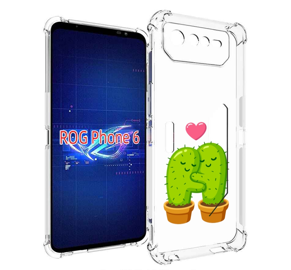 

Чехол MyPads Влюбленные-кактусы для Asus ROG Phone 6, Прозрачный, Tocco