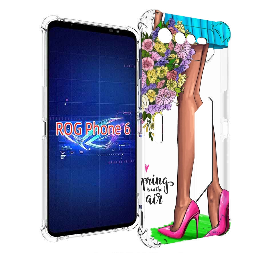

Чехол MyPads Весна-в-воздухе женский для Asus ROG Phone 6, Прозрачный, Tocco