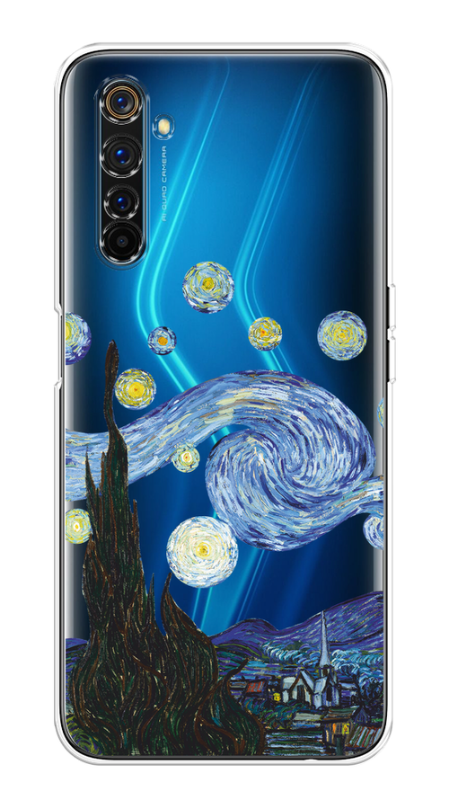 

Чехол на Realme 6 Pro "Ночь Ван Гога", Голубой;синий;черный, 252850-1