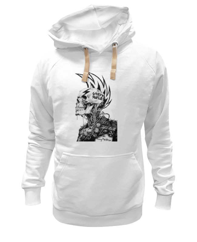

Худи унисекс Printio Punks not dead белое 2XL, Белый, Punks not dead