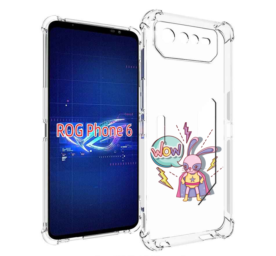 

Чехол MyPads Вау для Asus ROG Phone 6, Прозрачный, Tocco