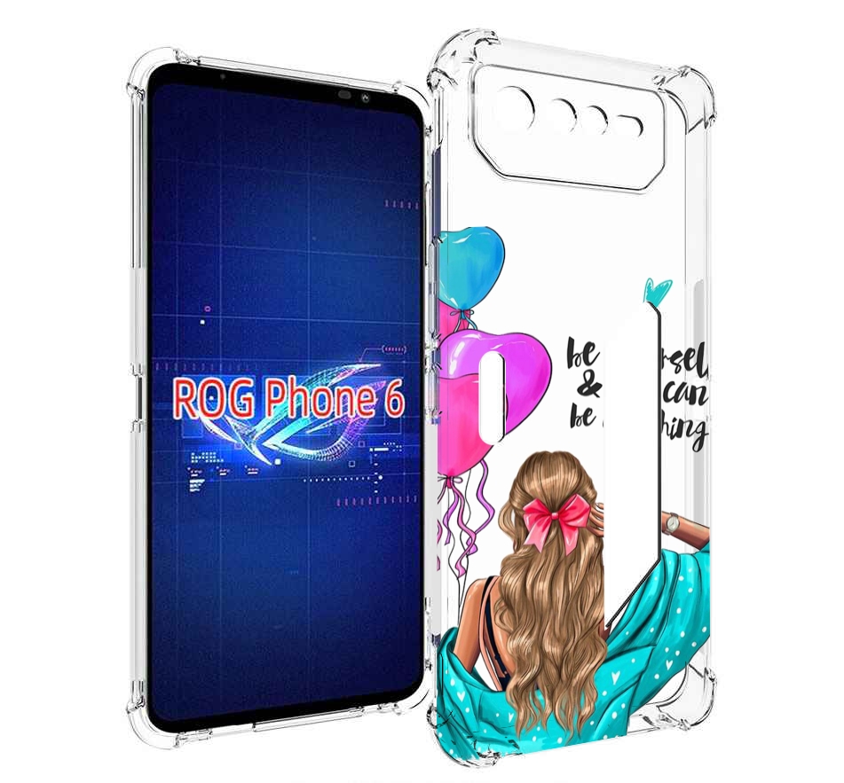 

Чехол MyPads Будь-собой для Asus ROG Phone 6, Прозрачный, Tocco