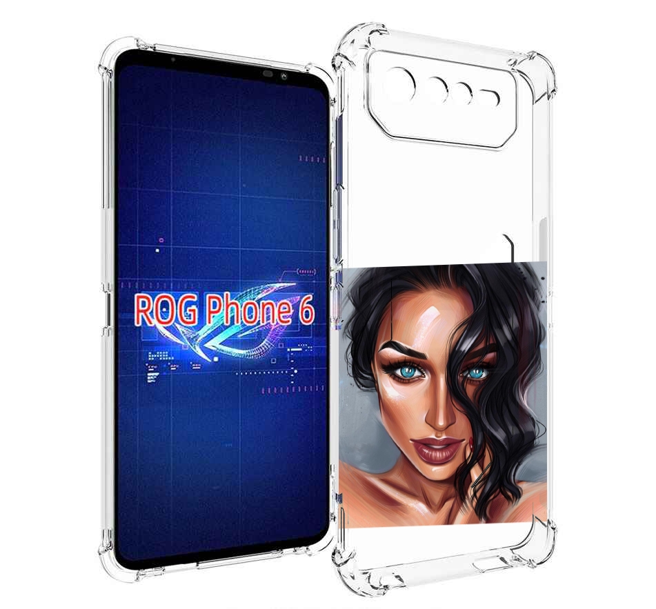 

Чехол MyPads Брюнетка для Asus ROG Phone 6, Прозрачный, Tocco