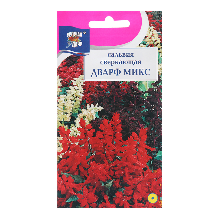 

Семена цветов Сальвия "Дварф", Микс, 0,03 г (3 шт.)