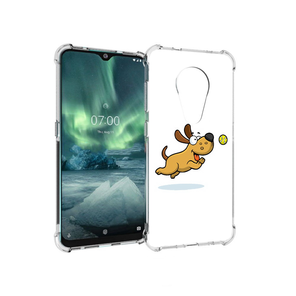 

Чехол MyPads Tocco для Nokia 7.2 пёсик (PT139171.105.563), Прозрачный, Tocco