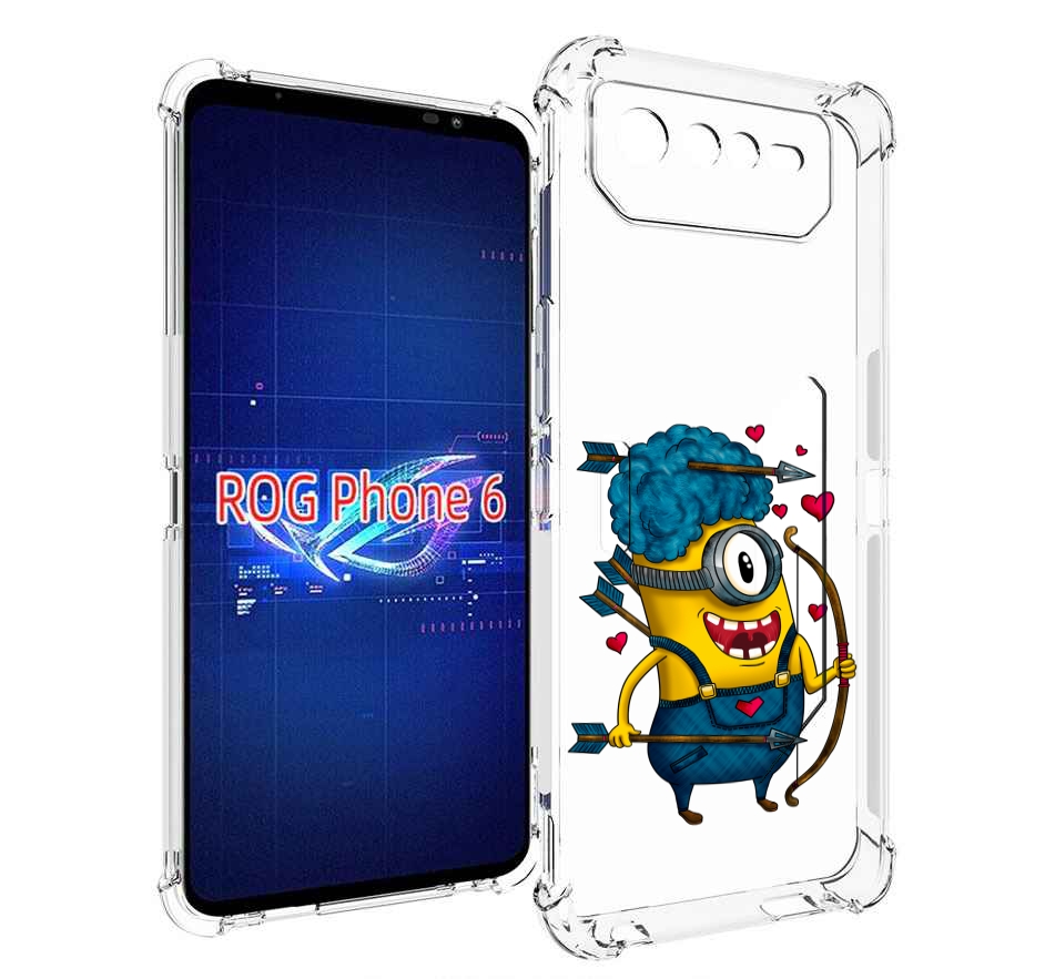 

Чехол MyPads Миньон купидон для Asus ROG Phone 6, Прозрачный, Tocco