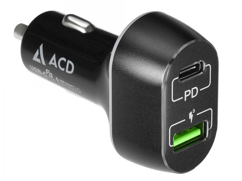 Зарядное устройство ACD 2xUSB ACD-C632P-V1B