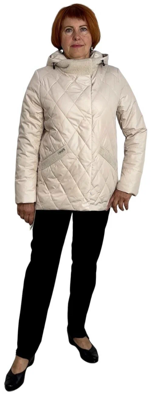 Куртка женская Choi 9619 бежевая 52 RU