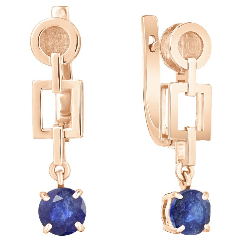 

Серьги из серебра с сапфиром LAZURIT-ONLINE 7795RG, 7795RG