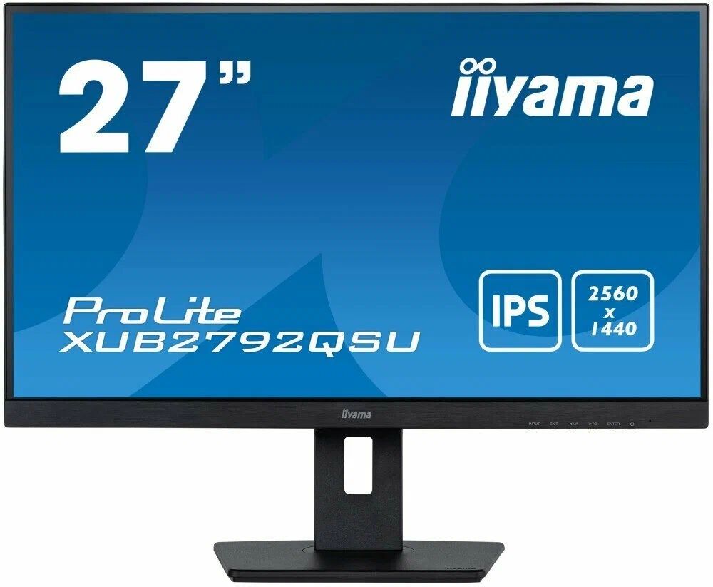 

27" Монитор IIYAMA XUB2792QSU-B5 черный 75Hz 2560х1440 IPS, ProLite XUB2792QSU-B5