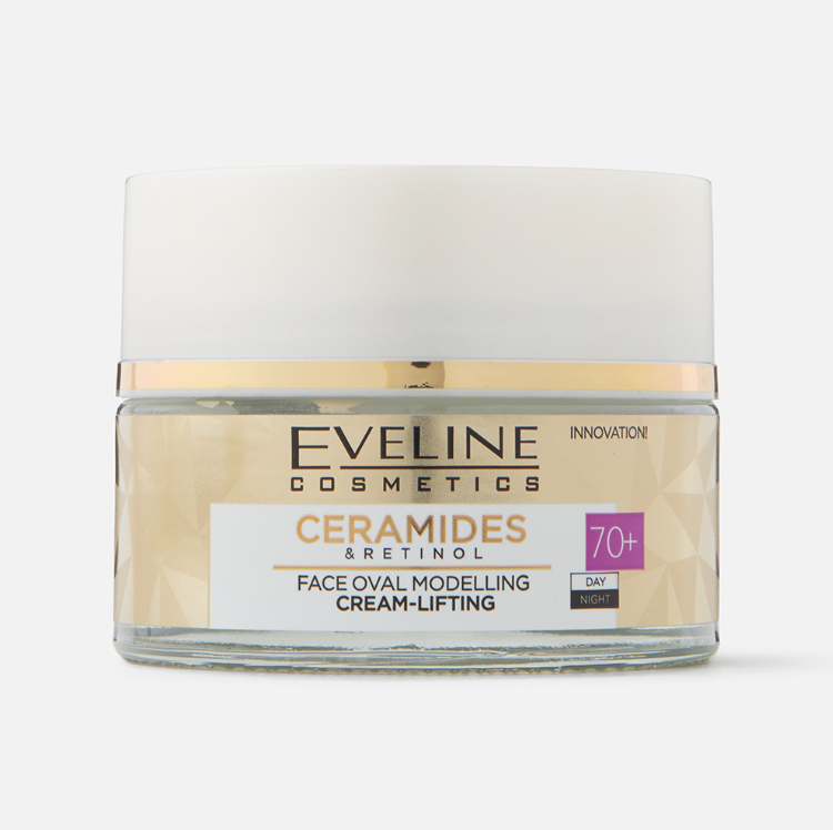 Крем-лифтинг для моделирования овала лица Eveline Ceramides Retinol 70 50мл 935₽