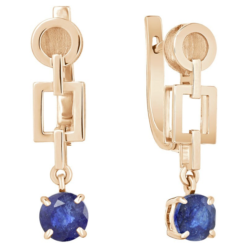 

Серьги из серебра с сапфиром LAZURIT-ONLINE 7795PG, 7795PG